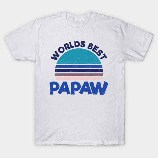 Papaw Shirt | Vintage Retro Sunset Gift T-Shirt by Gawkclothing